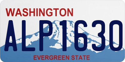 WA license plate ALP1630