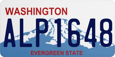 WA license plate ALP1648