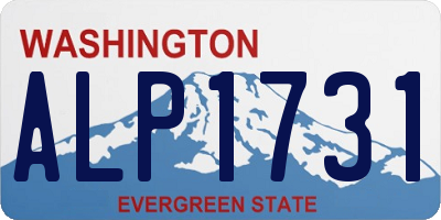 WA license plate ALP1731
