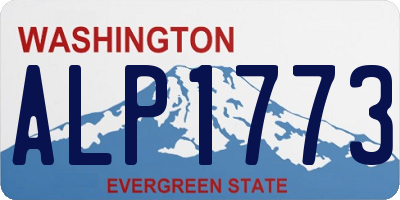 WA license plate ALP1773
