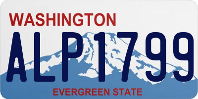 WA license plate ALP1799