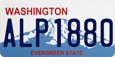 WA license plate ALP1880