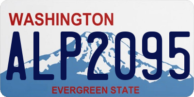 WA license plate ALP2095