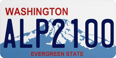 WA license plate ALP2100