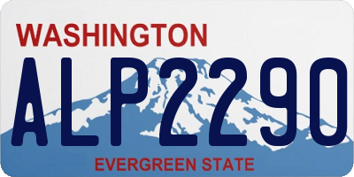 WA license plate ALP2290