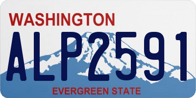 WA license plate ALP2591