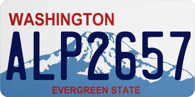 WA license plate ALP2657