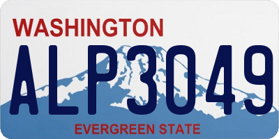 WA license plate ALP3049