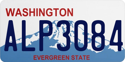 WA license plate ALP3084