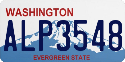 WA license plate ALP3548
