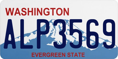 WA license plate ALP3569