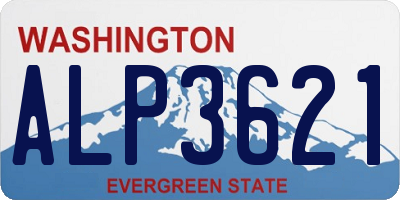WA license plate ALP3621