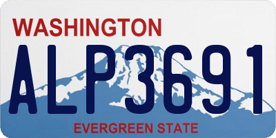WA license plate ALP3691