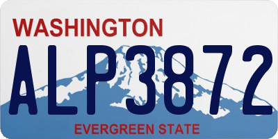 WA license plate ALP3872
