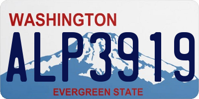 WA license plate ALP3919