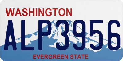 WA license plate ALP3956
