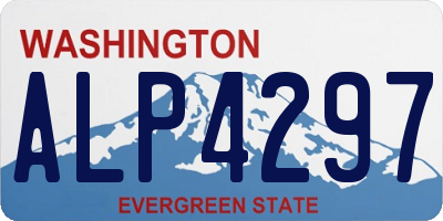 WA license plate ALP4297