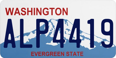 WA license plate ALP4419