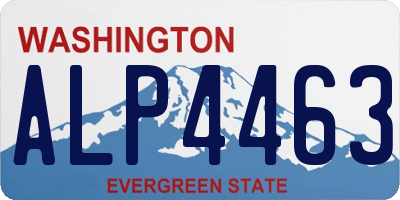 WA license plate ALP4463