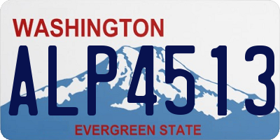 WA license plate ALP4513