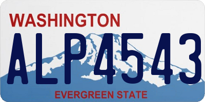 WA license plate ALP4543