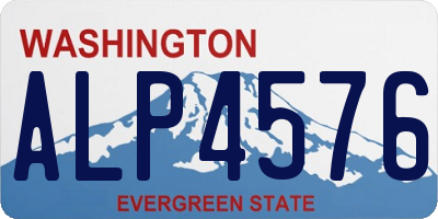 WA license plate ALP4576