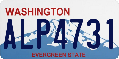 WA license plate ALP4731
