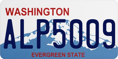 WA license plate ALP5009
