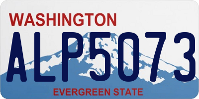 WA license plate ALP5073