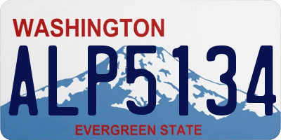 WA license plate ALP5134