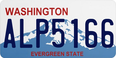 WA license plate ALP5166