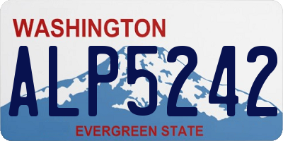 WA license plate ALP5242