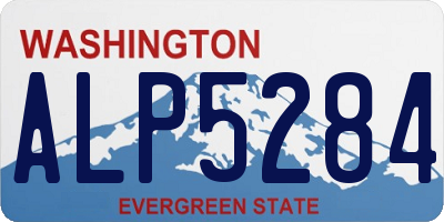 WA license plate ALP5284