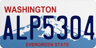 WA license plate ALP5304