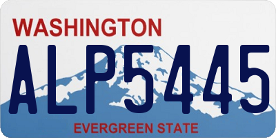 WA license plate ALP5445