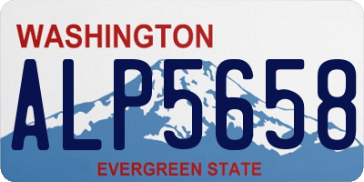 WA license plate ALP5658