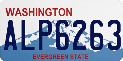 WA license plate ALP6263