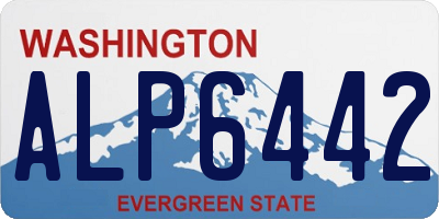 WA license plate ALP6442