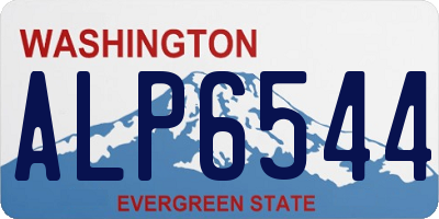 WA license plate ALP6544