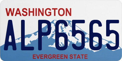 WA license plate ALP6565