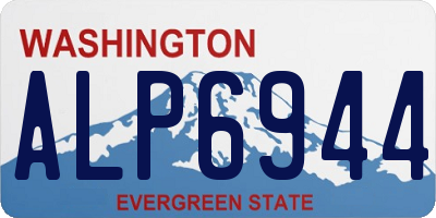 WA license plate ALP6944