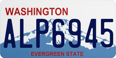 WA license plate ALP6945