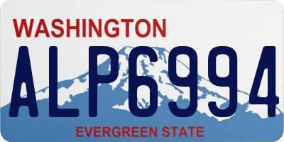 WA license plate ALP6994