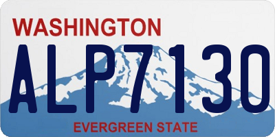 WA license plate ALP7130