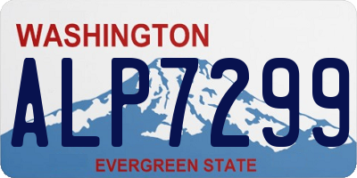 WA license plate ALP7299