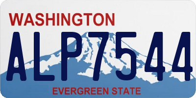 WA license plate ALP7544