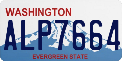 WA license plate ALP7664