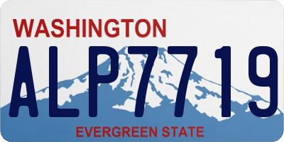 WA license plate ALP7719