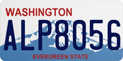 WA license plate ALP8056