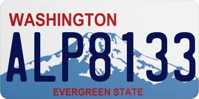 WA license plate ALP8133